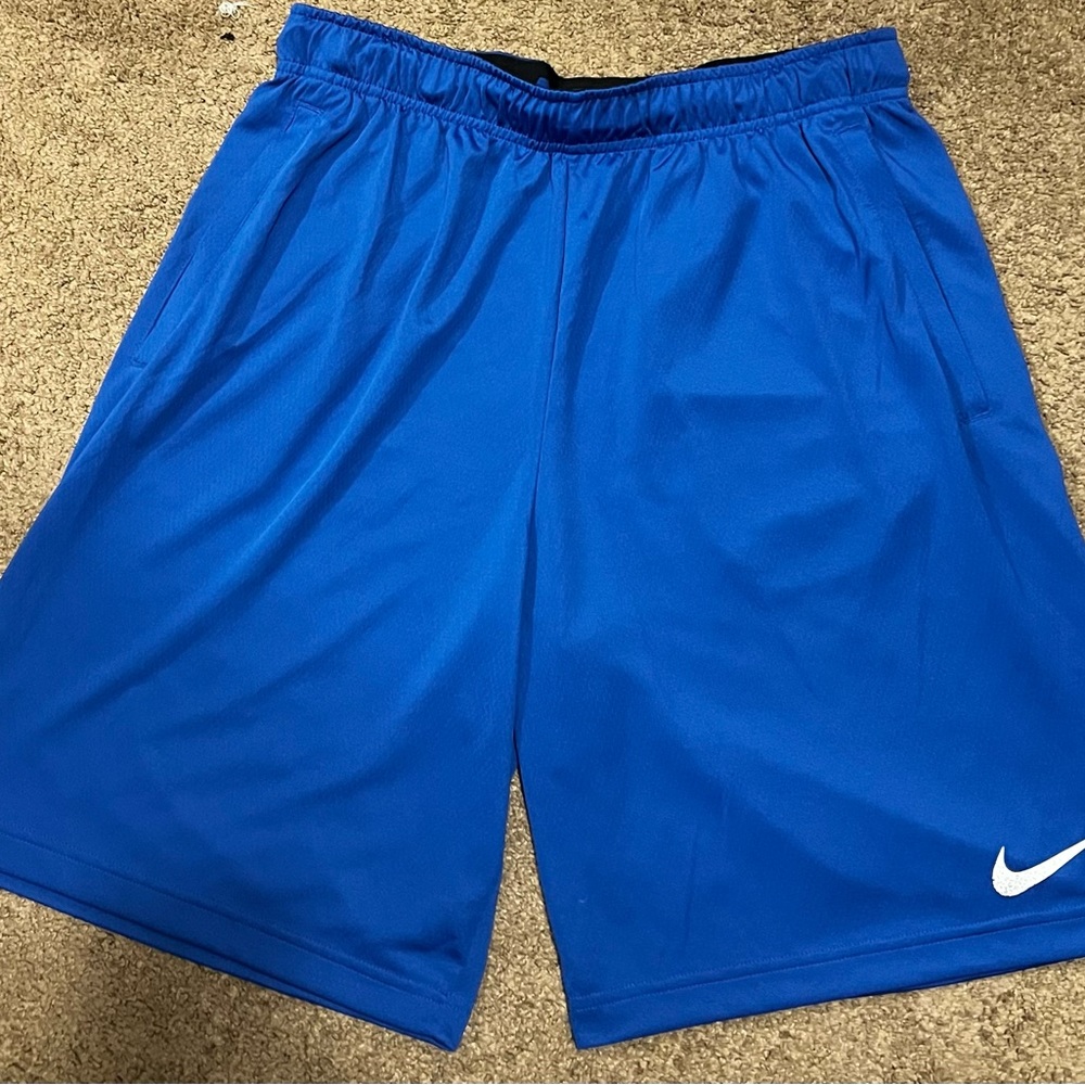 Nike men’s athletic shorts, blue, large, great condition